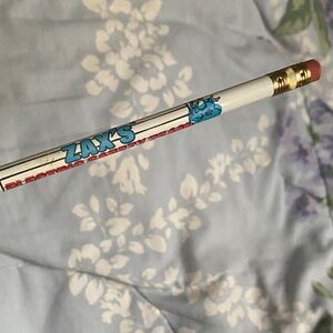 Vintage Duke Power ZAX'S White Pencil with Eraser 1985